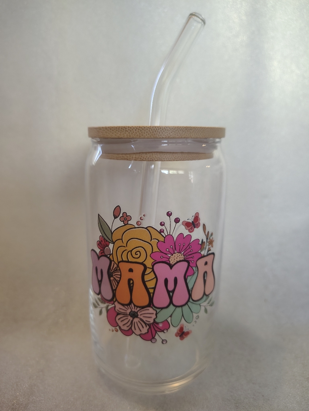 🩰 Mama tumbler With Flowers